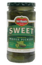 Del Monte Sweet Whole Pickles - 12oz