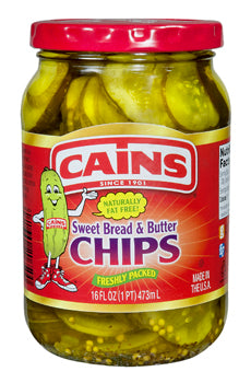 Cains Sweet Bread & Butter Chips - 16oz